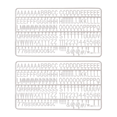 Letters and Numbers for Attaching to the Board - Set